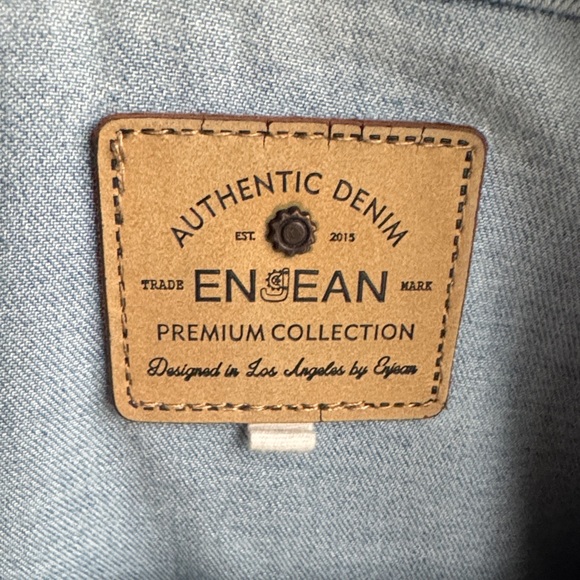 Distressed Custom Denim Jacket with Evil Eye Design - Picture 2 of 3